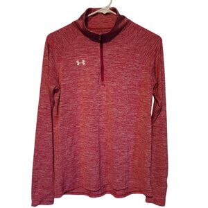 EUC Under Armour 1/4 Zip Loose Fit Heat Gear (pink)